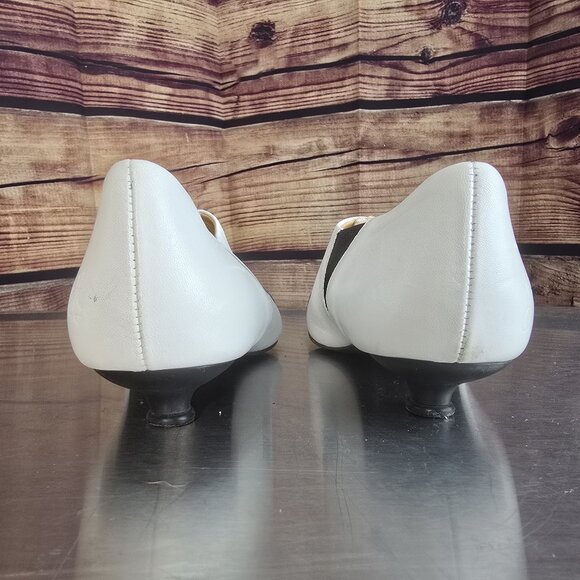 Fluevog Petit Talons GLADICE Slip-On Leather Kitten Heel - size W10.5 - Picture 5 of 10